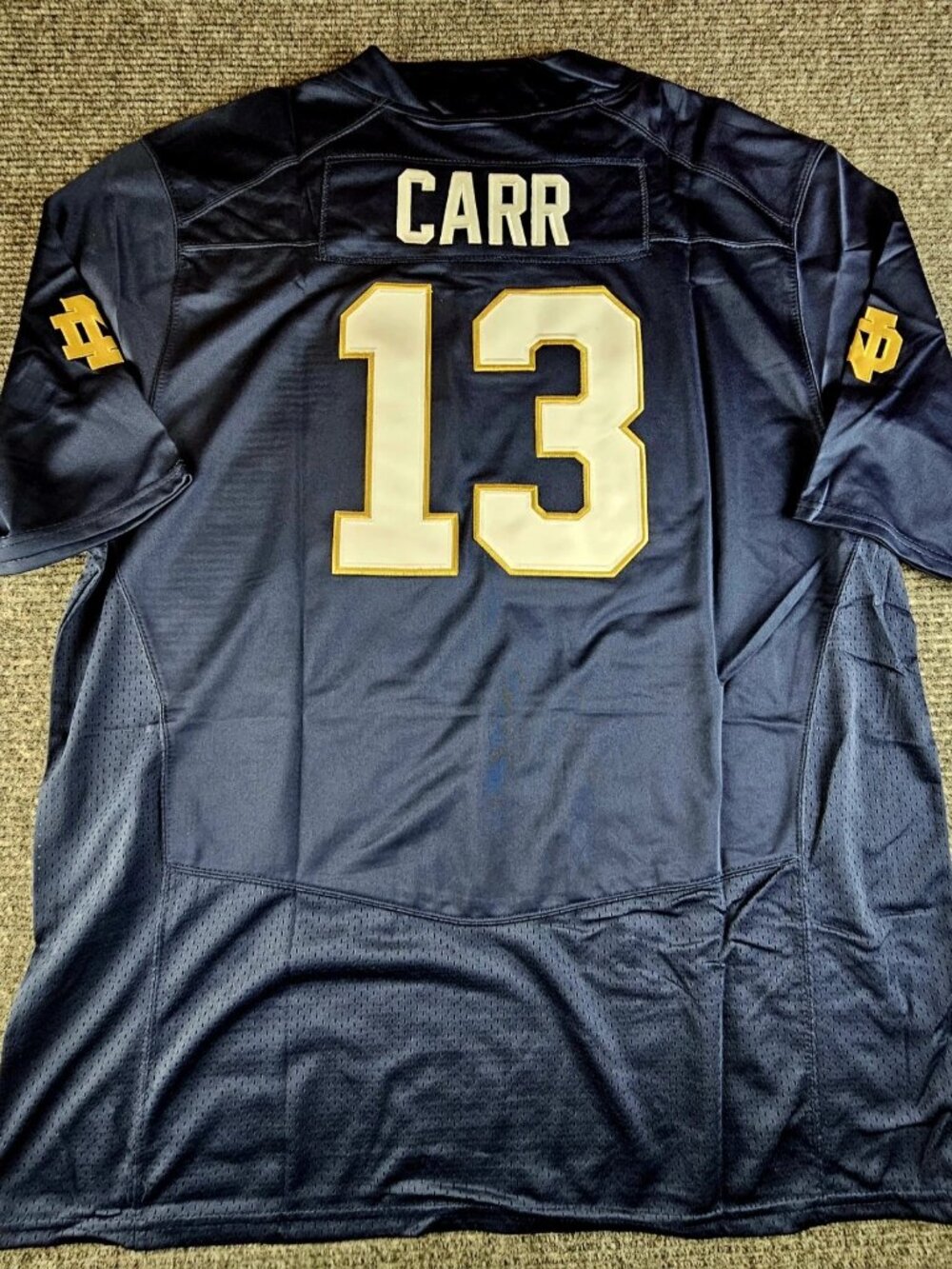 CJ Carr Vapor Stitched Navy Jersey Vapor